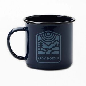 Easy Does It Navy Blue Mug